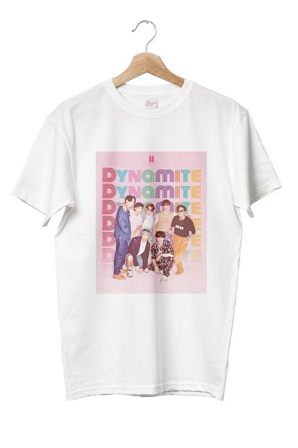 BTS Members and Dynamite Printed T-Shirt