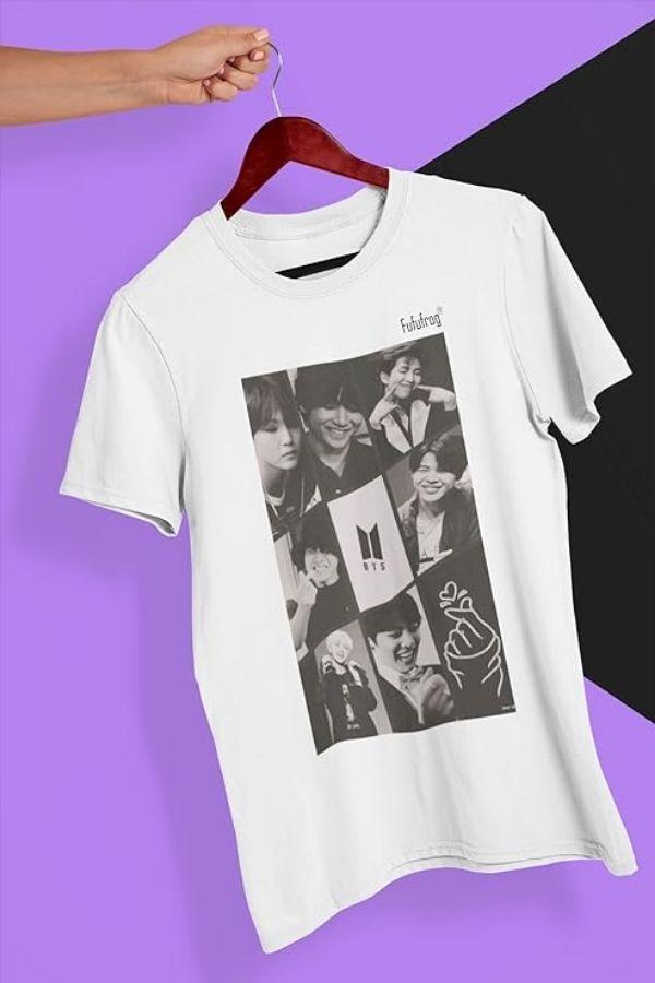 Printed Cotton T-Shirt of BTS Members