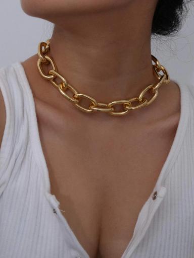 Krelin Gold-Plated Minimalist Chunky Chain Choker