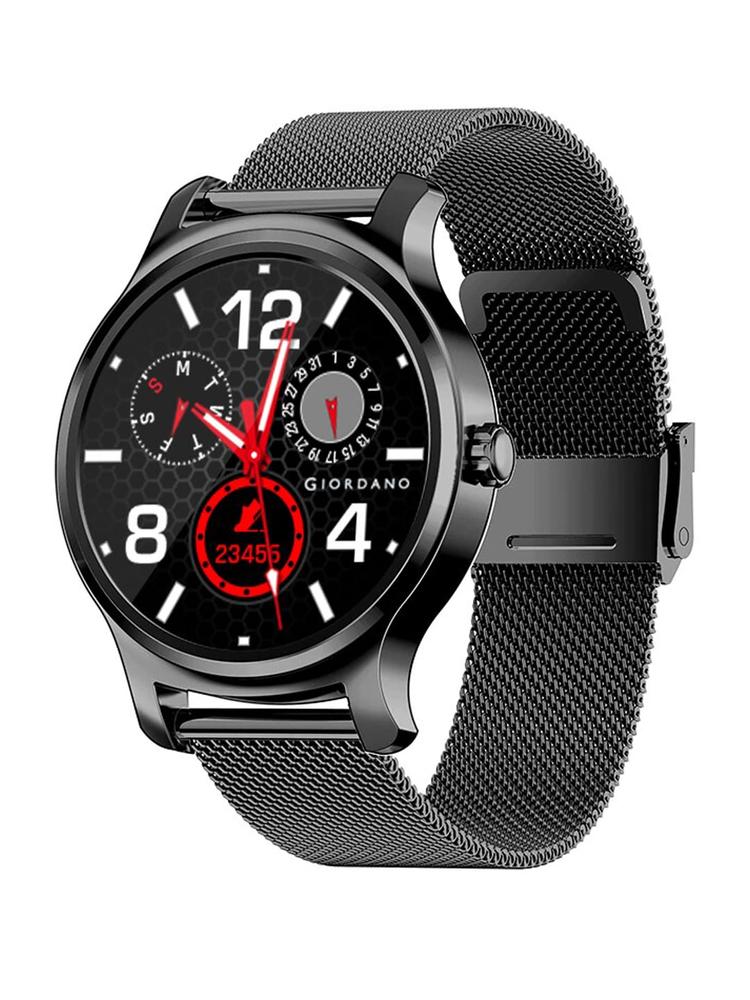 GIORDANO Unisex Black Dial Smartwatch