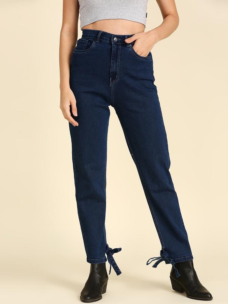 High Star Women Blue High-Rise Stretchable Jeans