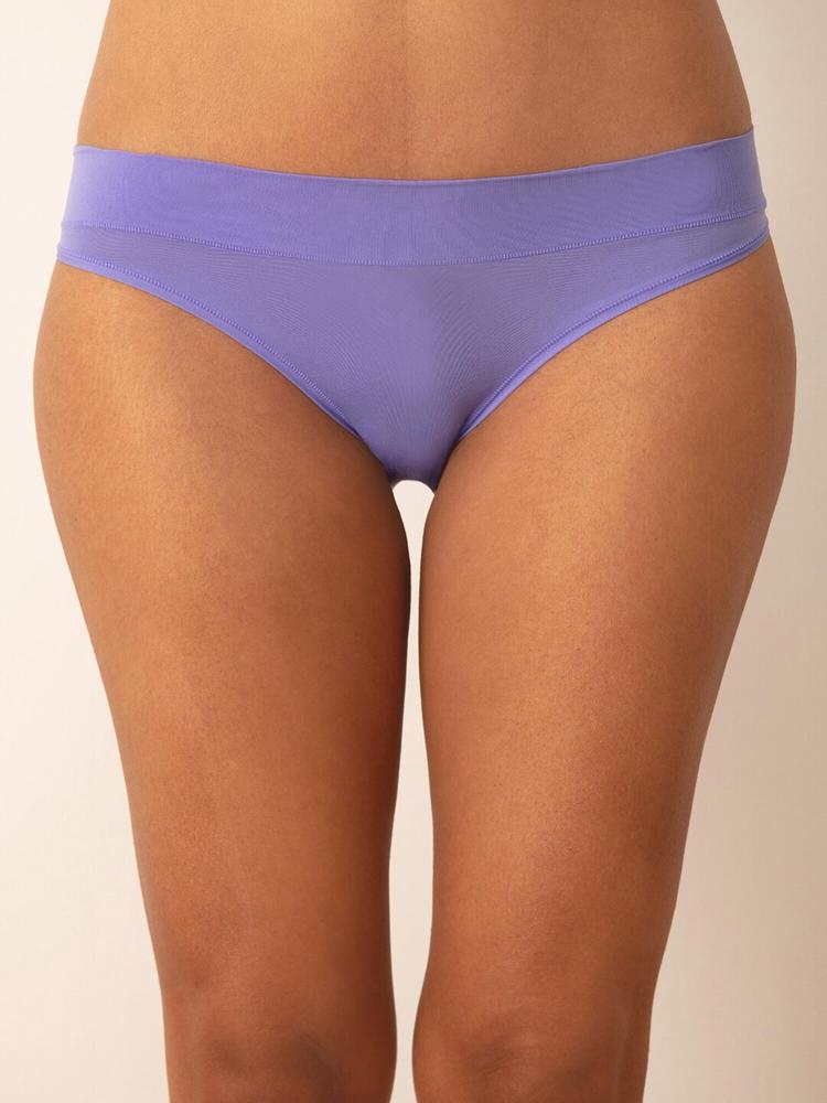 Nykd Women Lavender-Colored Solid Super Stretch Bikini Briefs