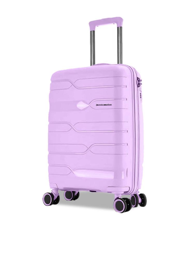 Nasher Miles Purple Textured Hard-Sided Cabin Trolley Suitcase