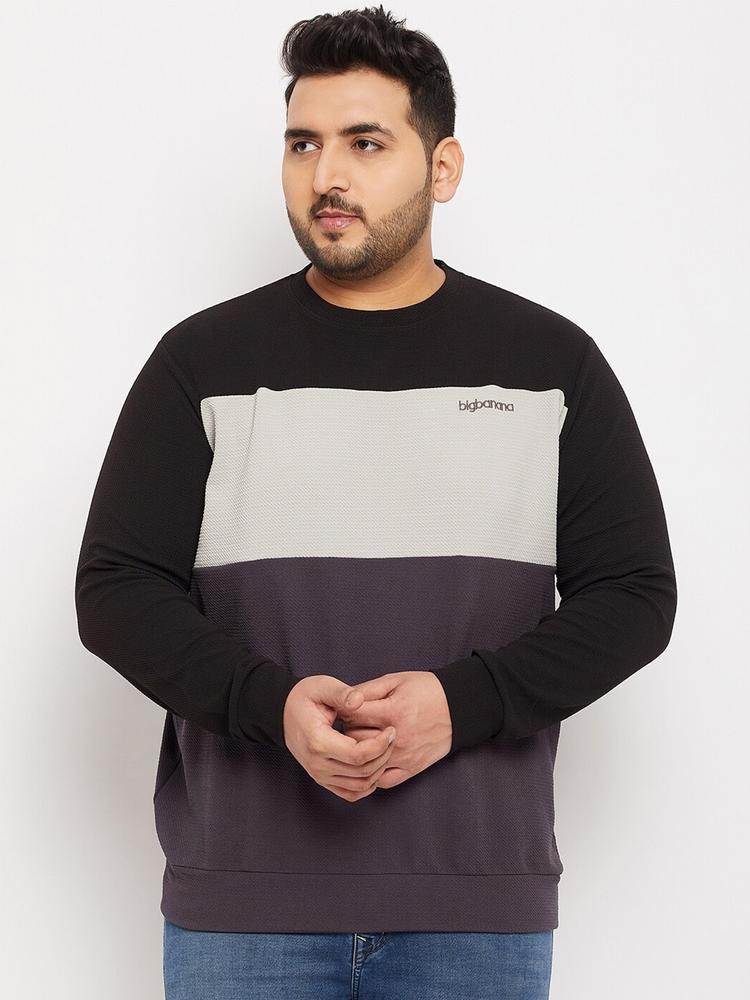 bigbanana Men Plus Size Colourblocked Sweatshirt