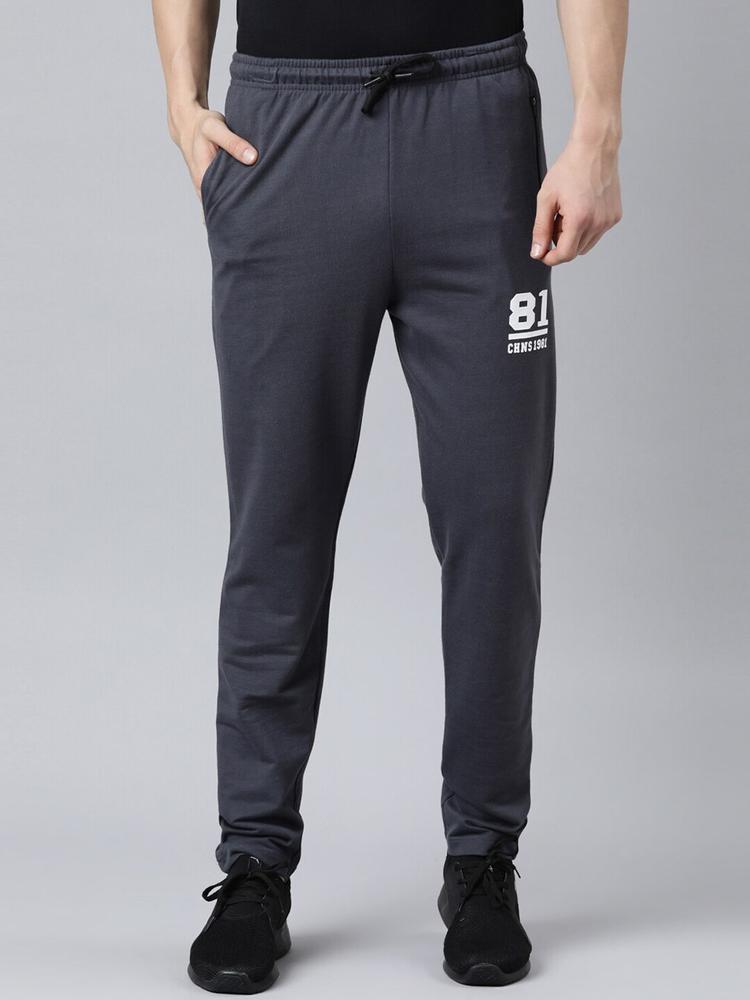 Chennis Men Mid-Rise Regular-Fit Cotton Track Pants