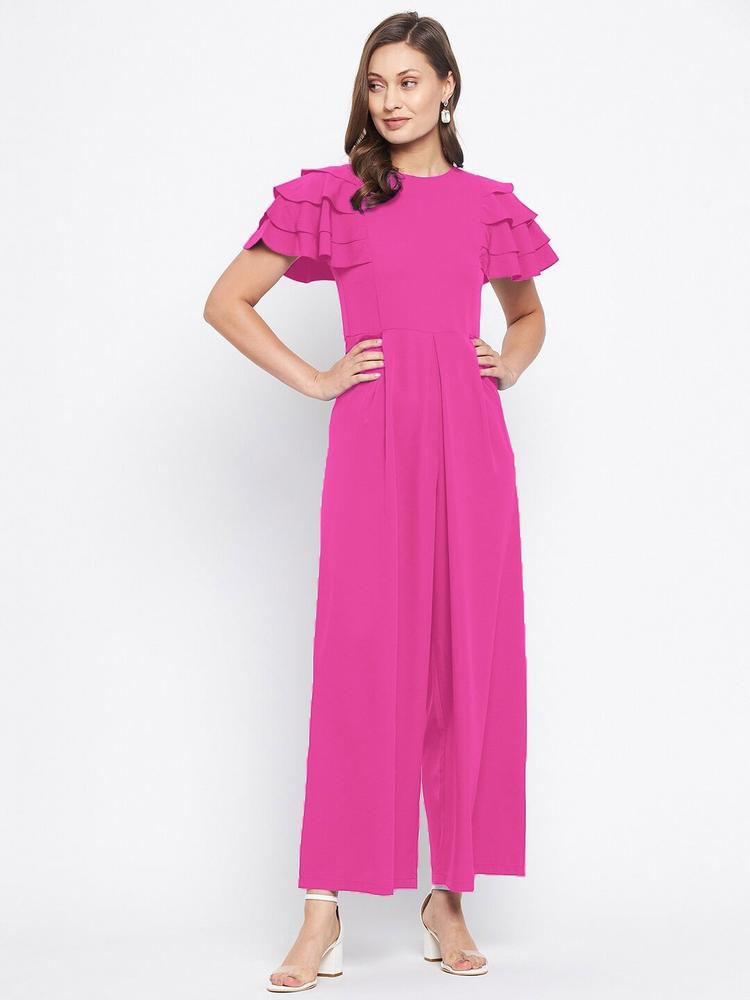 Uptownie Lite Basic Jumpsuit with Ruffles