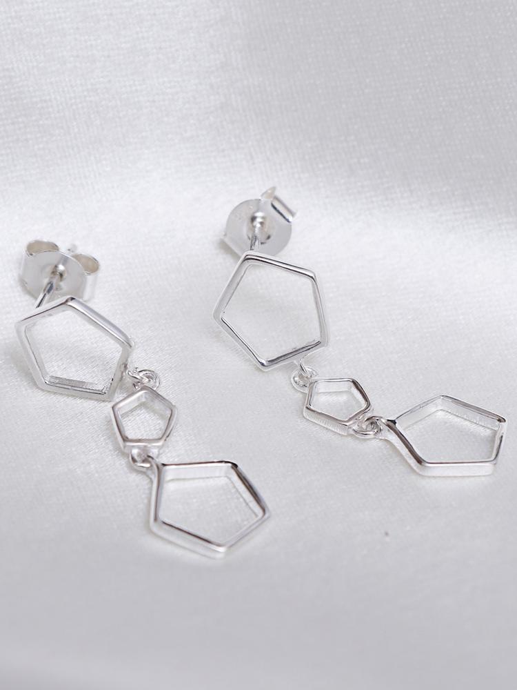 HIFLYER JEWELS Geometric Drop Earrings
