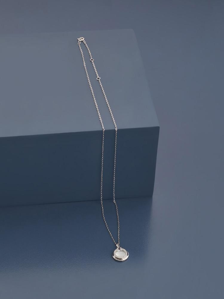 Kushal's Fashion Jewellery Rhodium-Plated Necklace