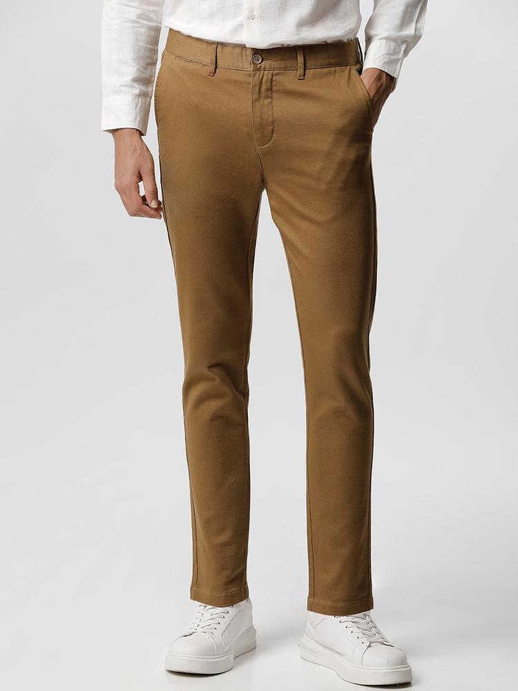 THE BEAR HOUSE Men Smart Tapered Fit Chinos Trousers