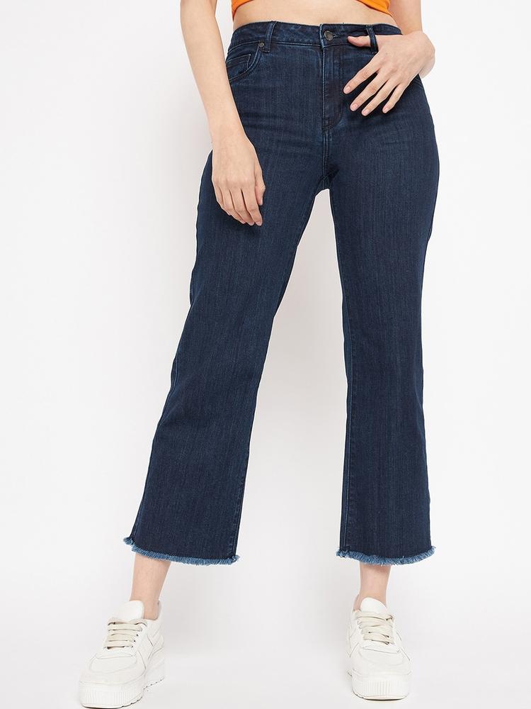 Madame Women Cropped Cotton Mid-Rise Jeans