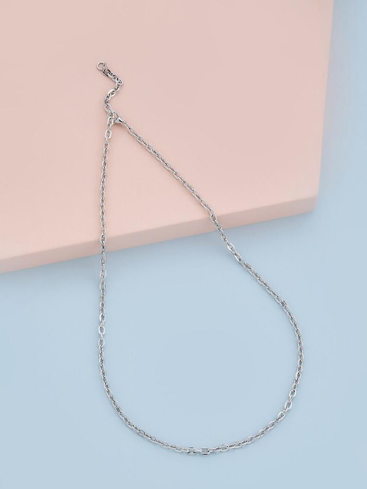 Kushal's Fashion Jewellery Rhodium-Plated Chain