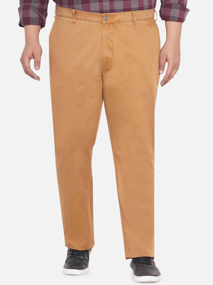 Santonio Men Pure Cotton Plus Size Comfort Wrinkle Free Trousers