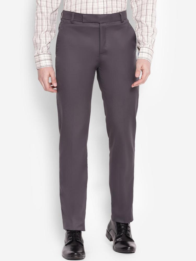 JUMP USA Men Relaxed Mid Rise Formal Trousers