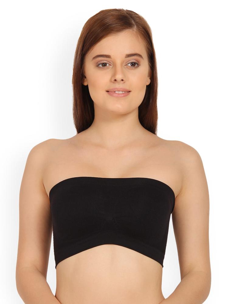 Innocence Black Solid Non-Wired Non Padded Everyday Bra