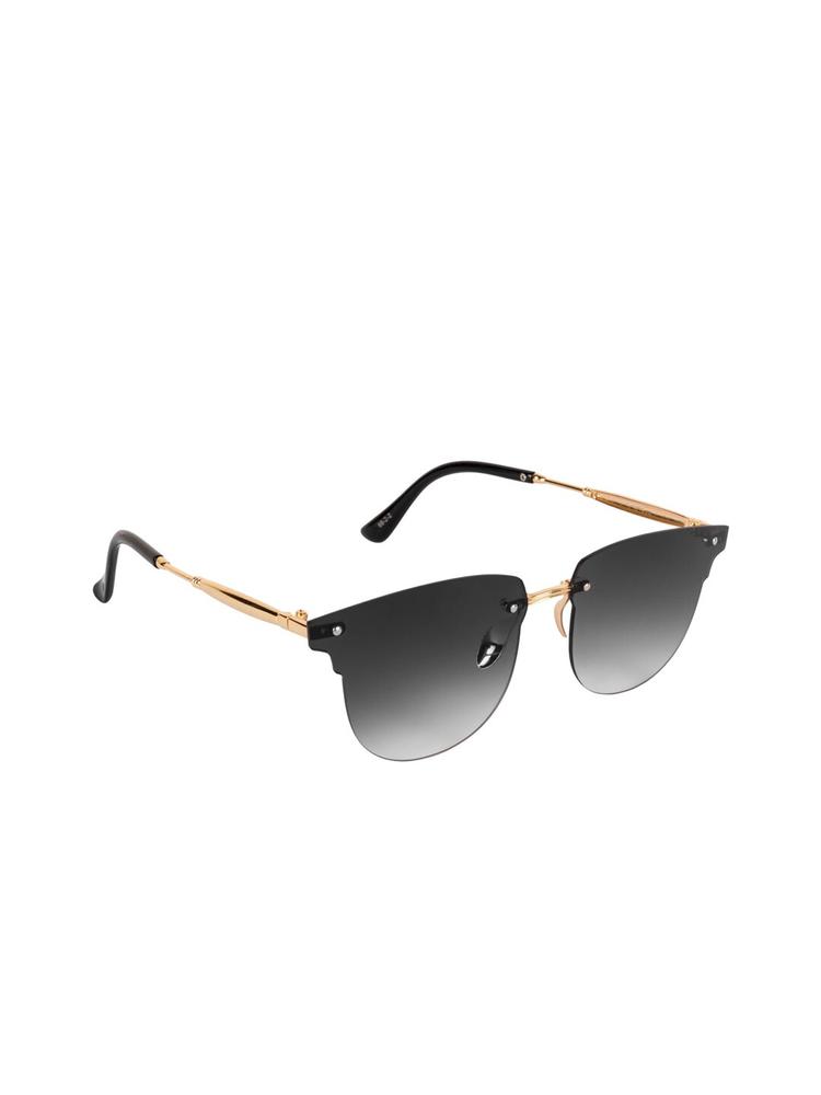 AISLIN Unisex Wayfarer UV Protected Sunglasses ES_14536-89-AS-8822-BLK-GLBK-WFCM