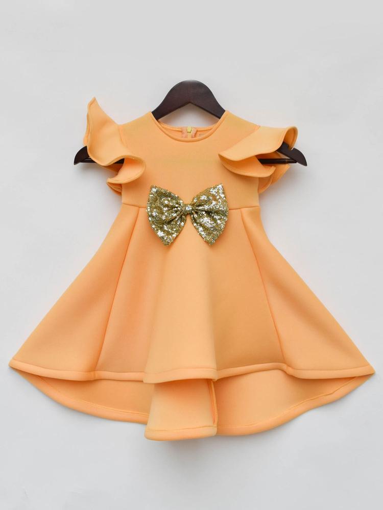Orange Neoprene Dress