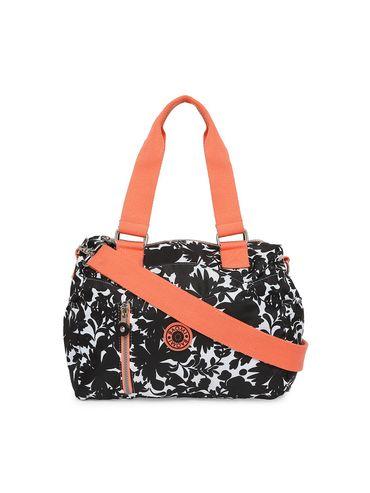 Crinkle Range Black & Peach Color Soft Case Nylon Sling Bag - Ba-815031011