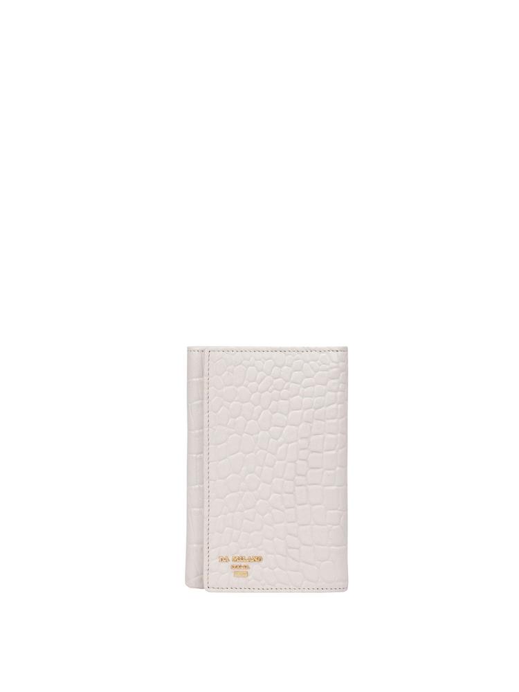 Genuine Leather White Ladies Wallet