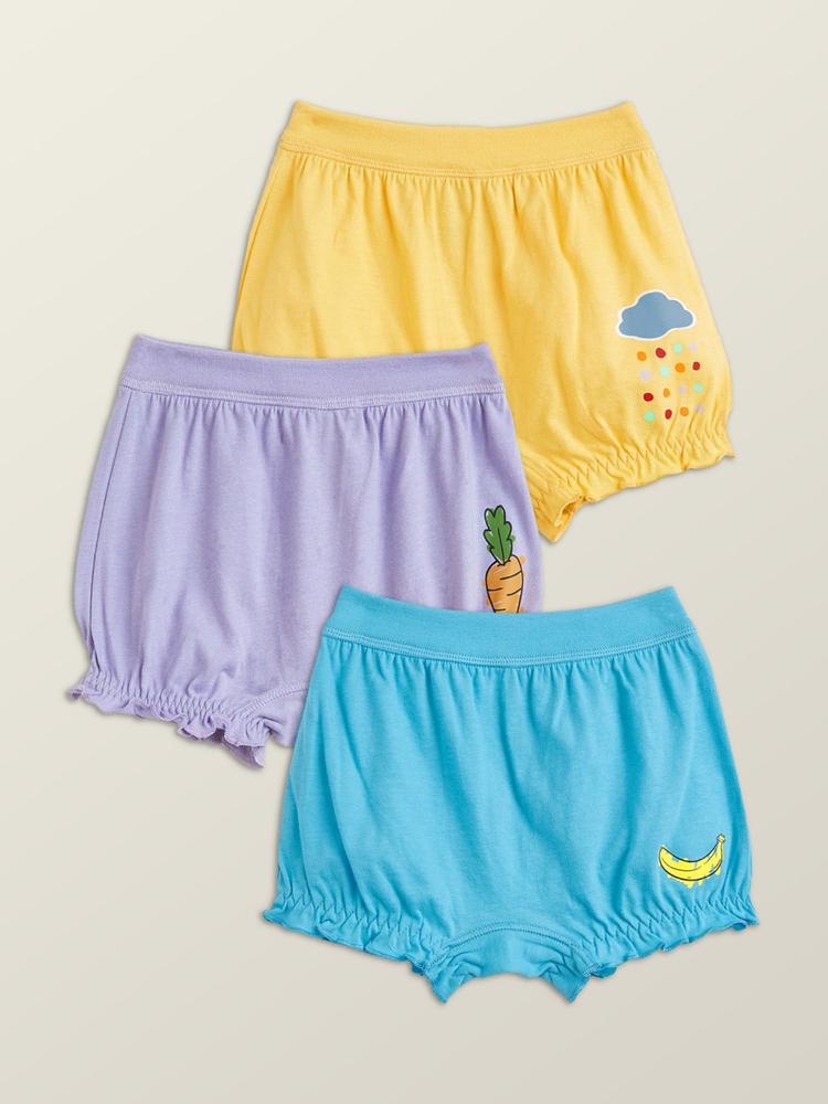 Scribbles Super Combed Cotton Bloomers (Set of 3)