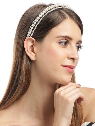 Pearl And Stone Embellished Hairband