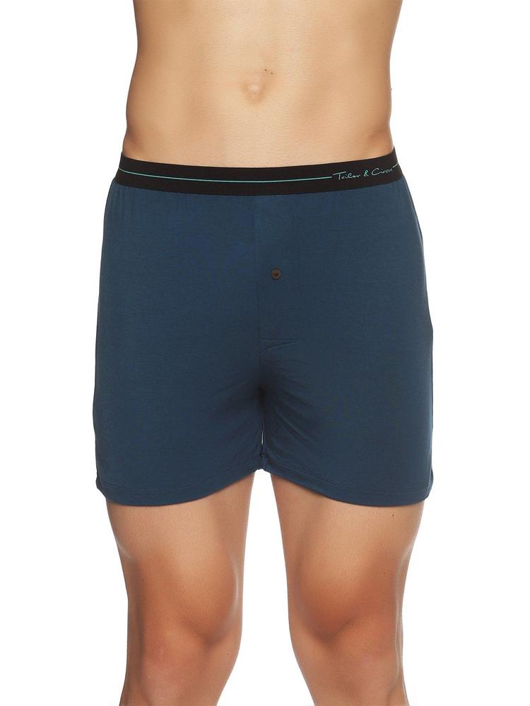 Pure Soft Anti-bacterial Beechwood Boxers-blue Blue