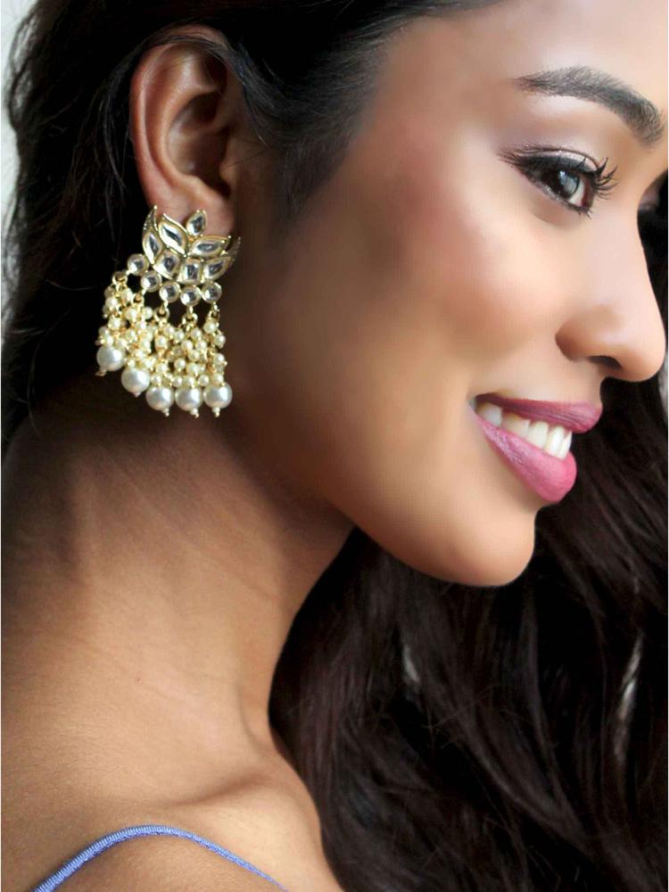 Laila Pearl Tassel Drop Earrings