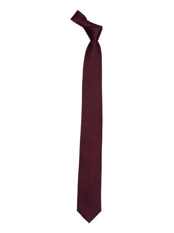Maroon Solid 100% Silk Necktie