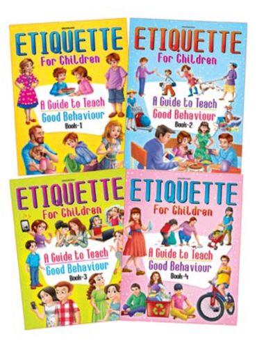 Etiquette For Children Books- 4 Titles & Good Manners Book
