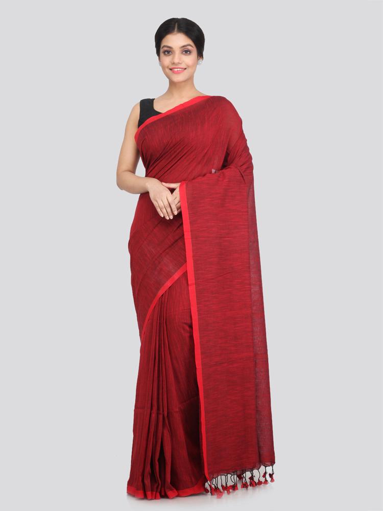 Women's Cotton Saree With Unstitched Blouse Piece