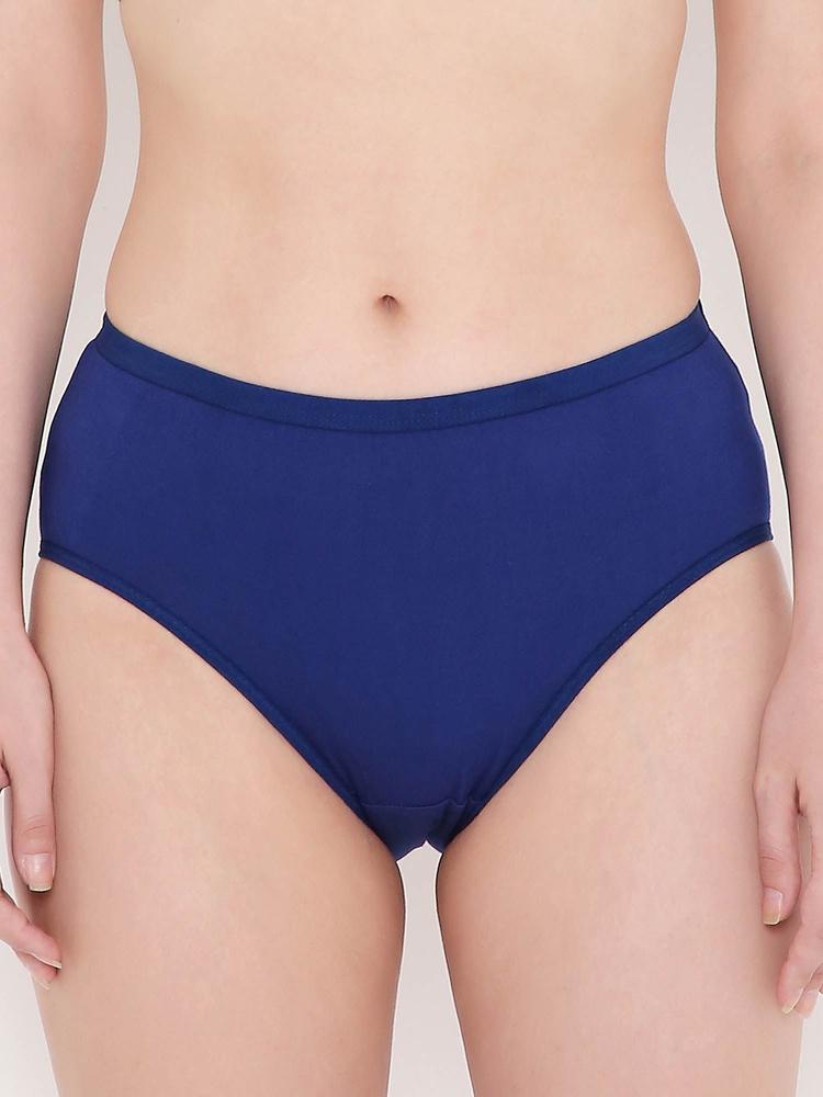 Solid Hipster Panty-royal Blue