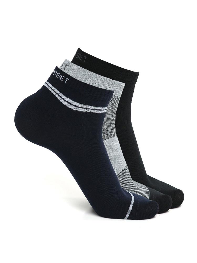 Men Low cut Pack of 3 Socks In Multi-Color