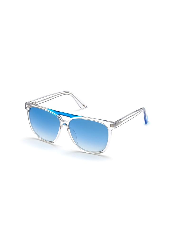 Blue Plastic Unisex Sunglasses WE0263 59 27W