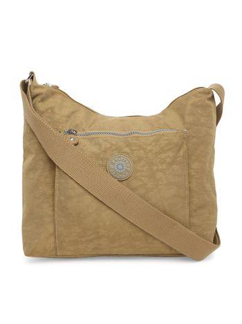 CRINKLE Range Brown Color Soft Case Nylon Shoulder Bag