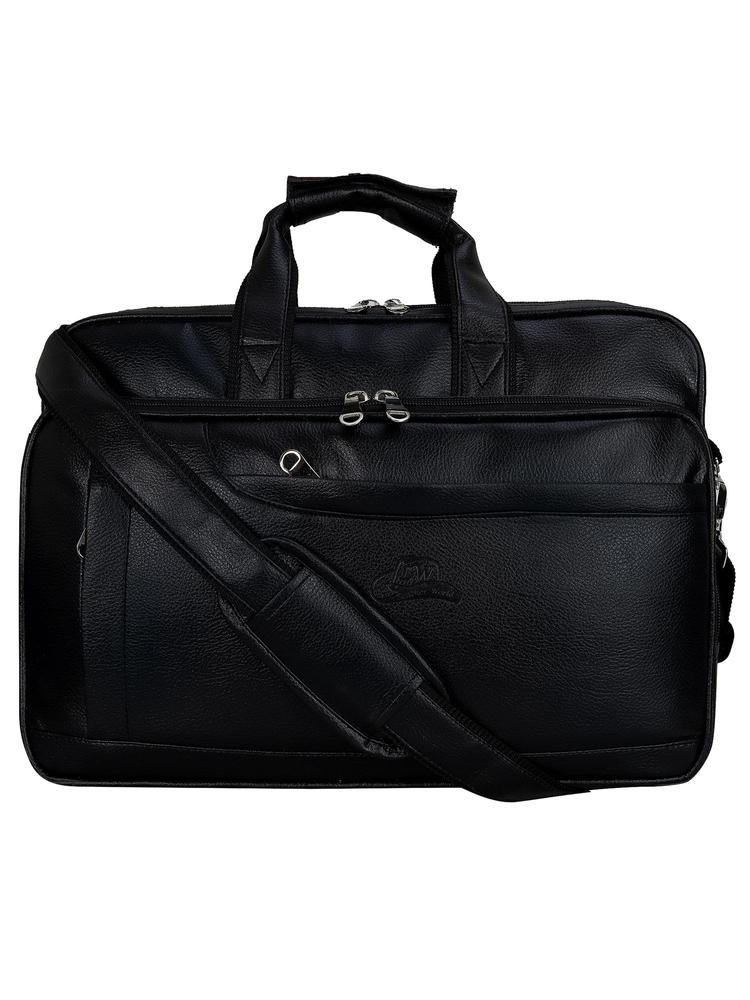 Expandable Pu Leather 15.6 Inch Water Resistant Laptop Bag