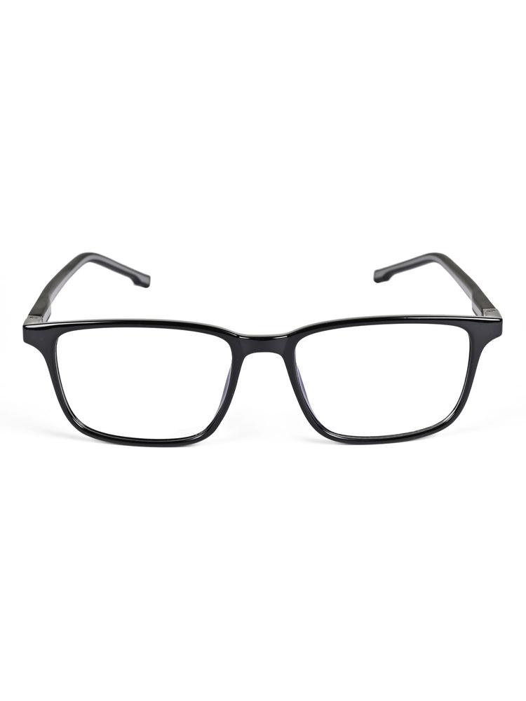 Shine Black Square Polarized Clip On Sunglasses for Men & Women - 6038Mg4059 (51)