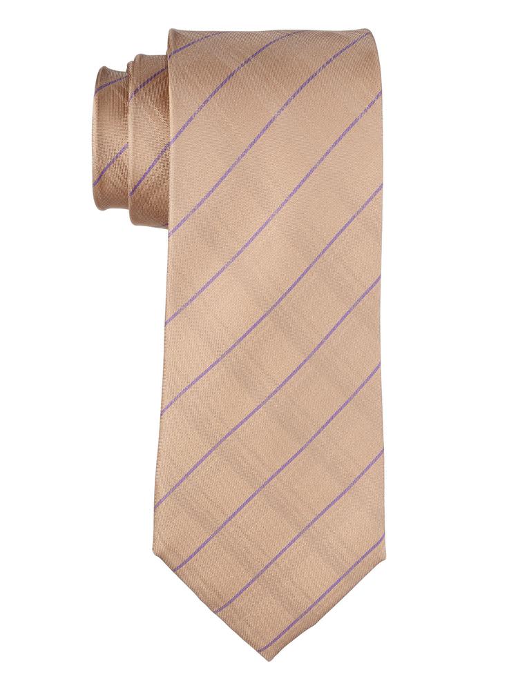Gold Checkered Silk Tie