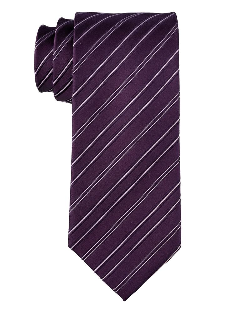 Purple Stripes Silk Tie
