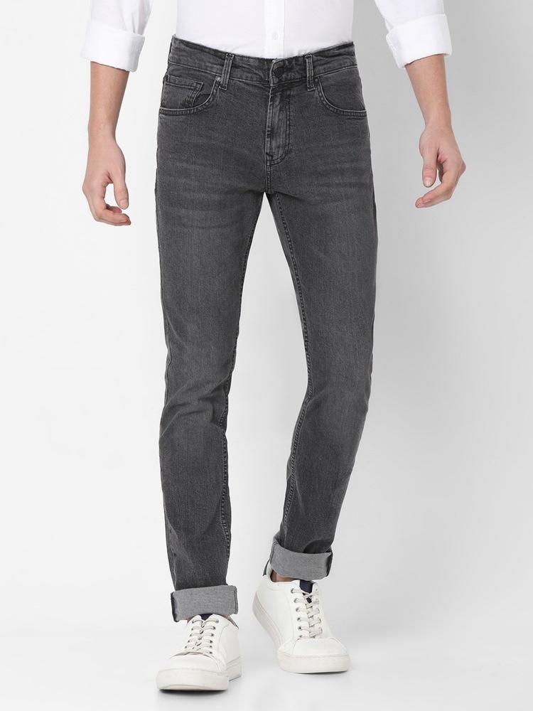 Black Slim Fit Jeans for Men's