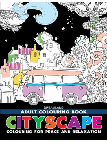 Cityscape-Colouring Book For Adults Colouring Book
