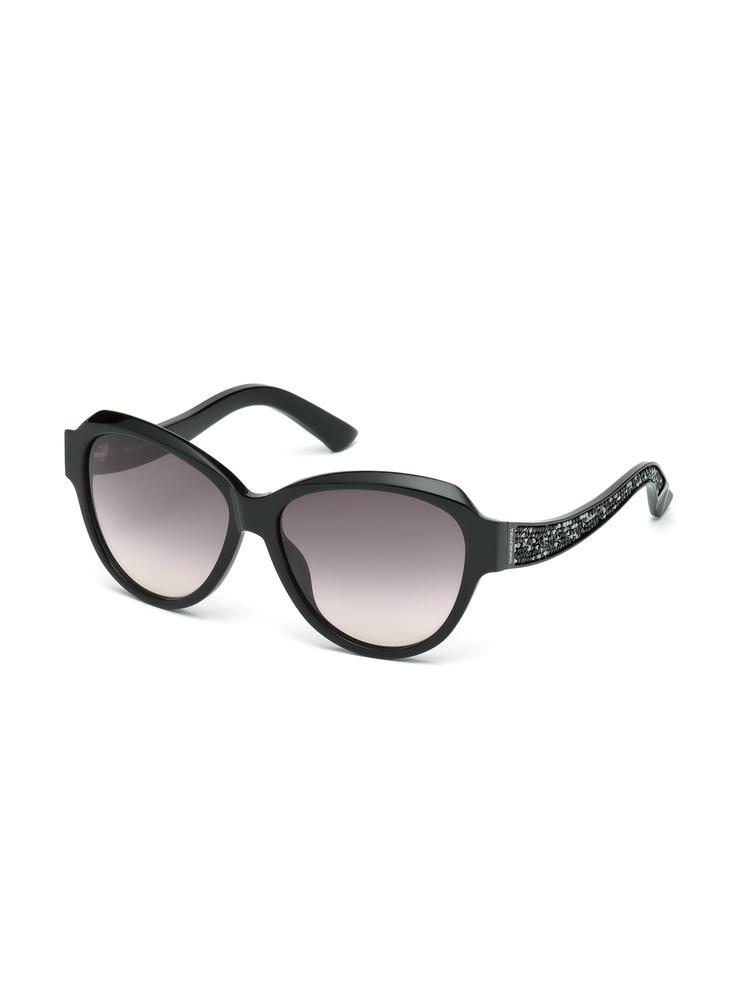 SWAROVSKI Purple Cat Eye Women Sunglasses SK0111 57 01B