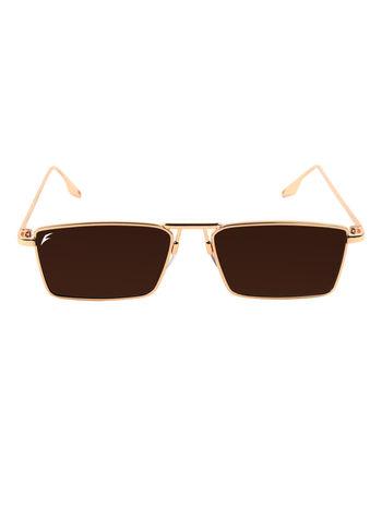 Gold Frame Brown Lens UV Protected Lens Fashion Sunglasses