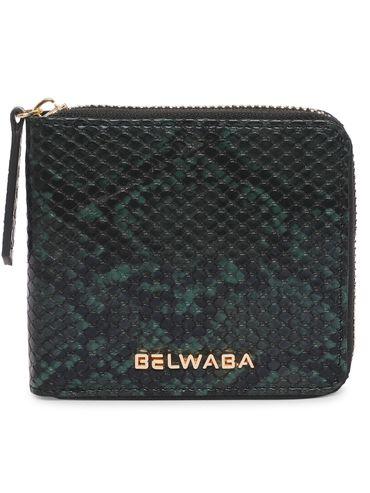 Womens Faux Leather Green Wallet