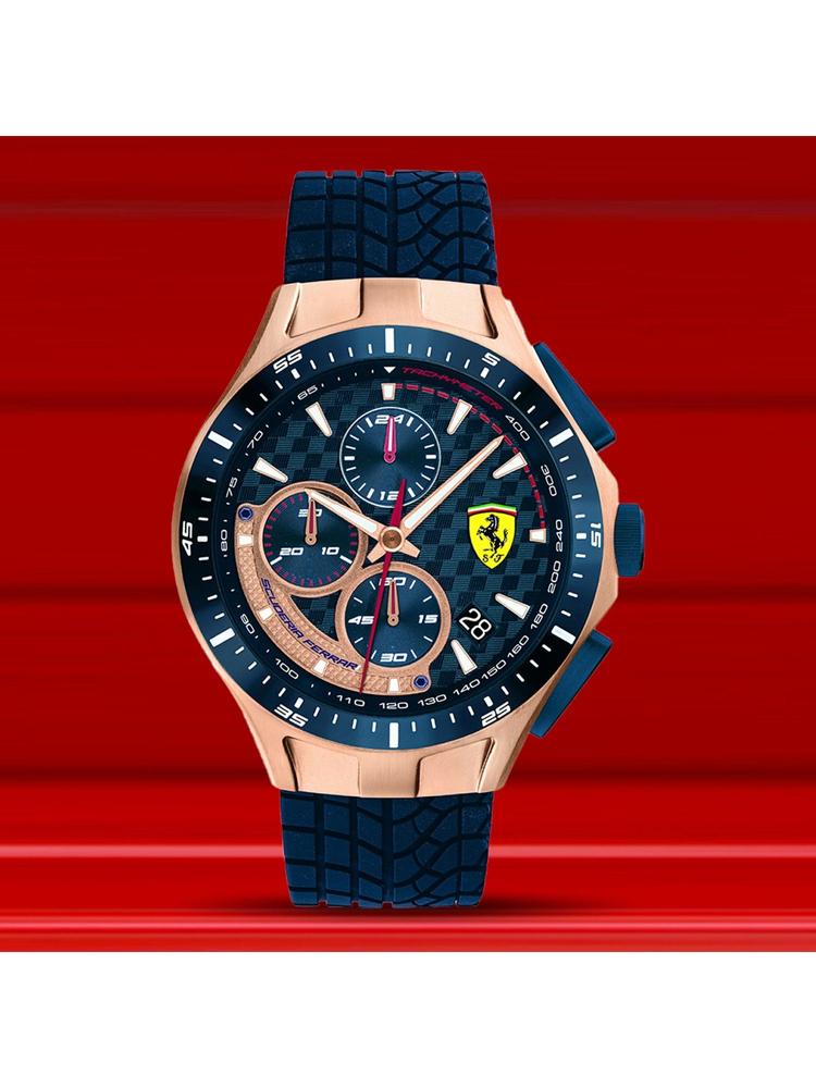 Race Day Chronograph Blue Round Dial MensWatch - 0830699