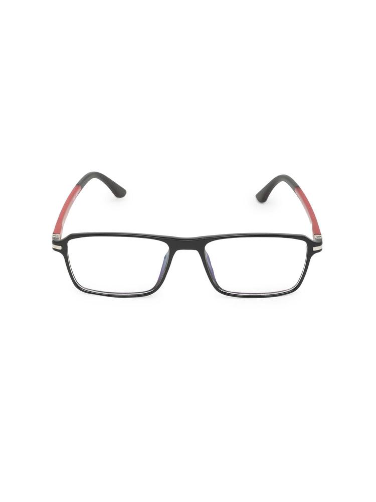 Unisex Rectangle Anti Glare UV Protection Full Frame Spectacles - (Zero Power) (7912)