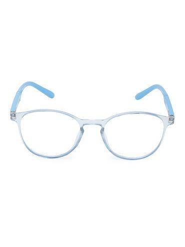 Unisex Round Anti Glare UV Protection Full Frame Spectacles - (Zero Power) (7919)