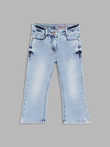 Girls Solid Ice Blue Jeans
