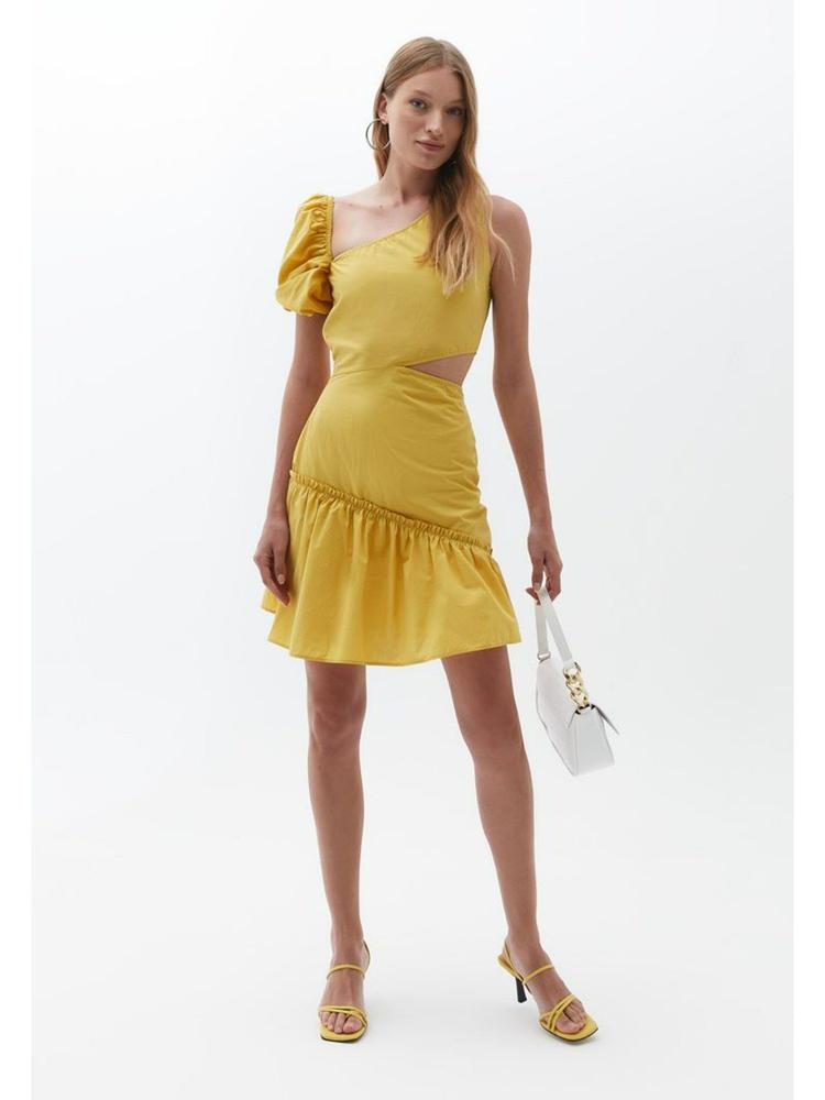 Mustard Mini Dress