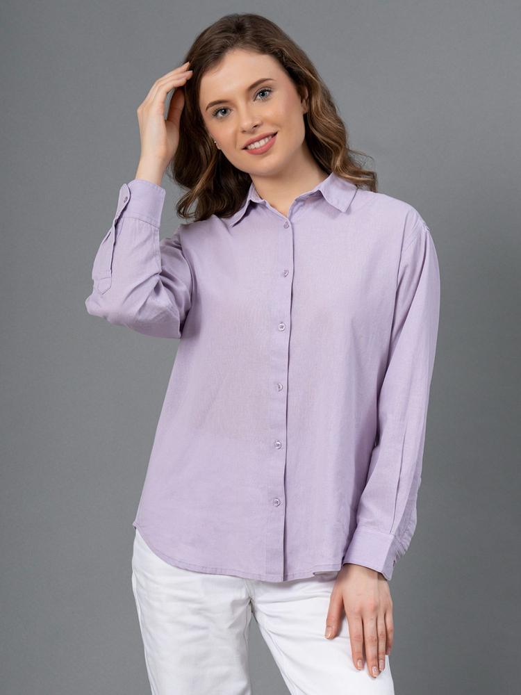 Cotton Collar Shirt For Women's Comfortable & Breathable