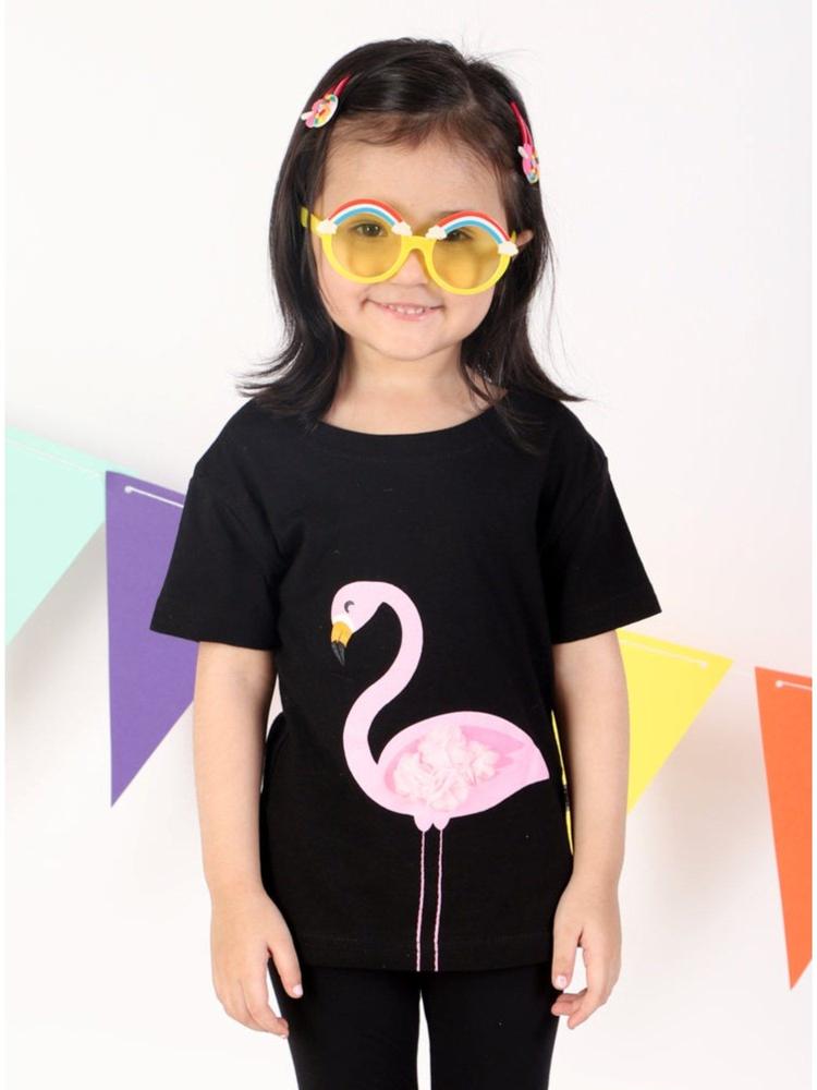 Cute Flamingo Girls Casual T-Shirt