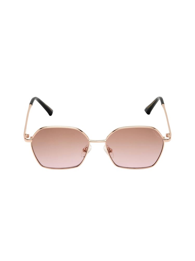 Brown - Rose Gold Frame Sunglasses - Fst 22416